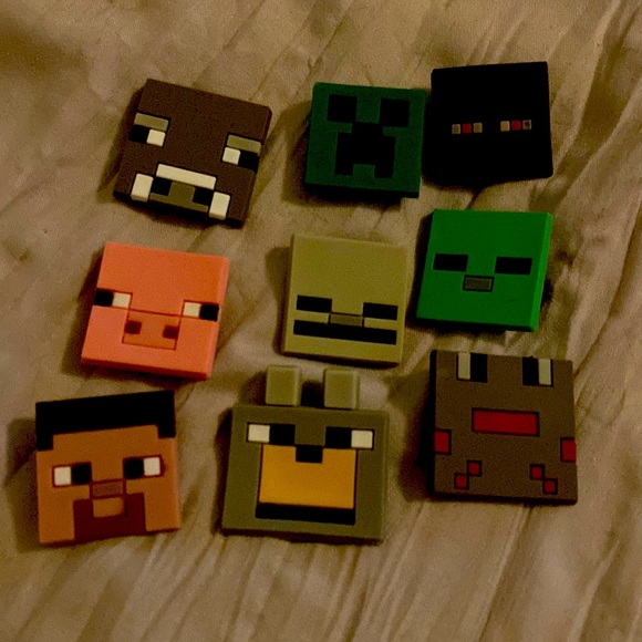 CROCS Other - 9PC set of Minecraft Gamer Jibbitz croc shoe charms